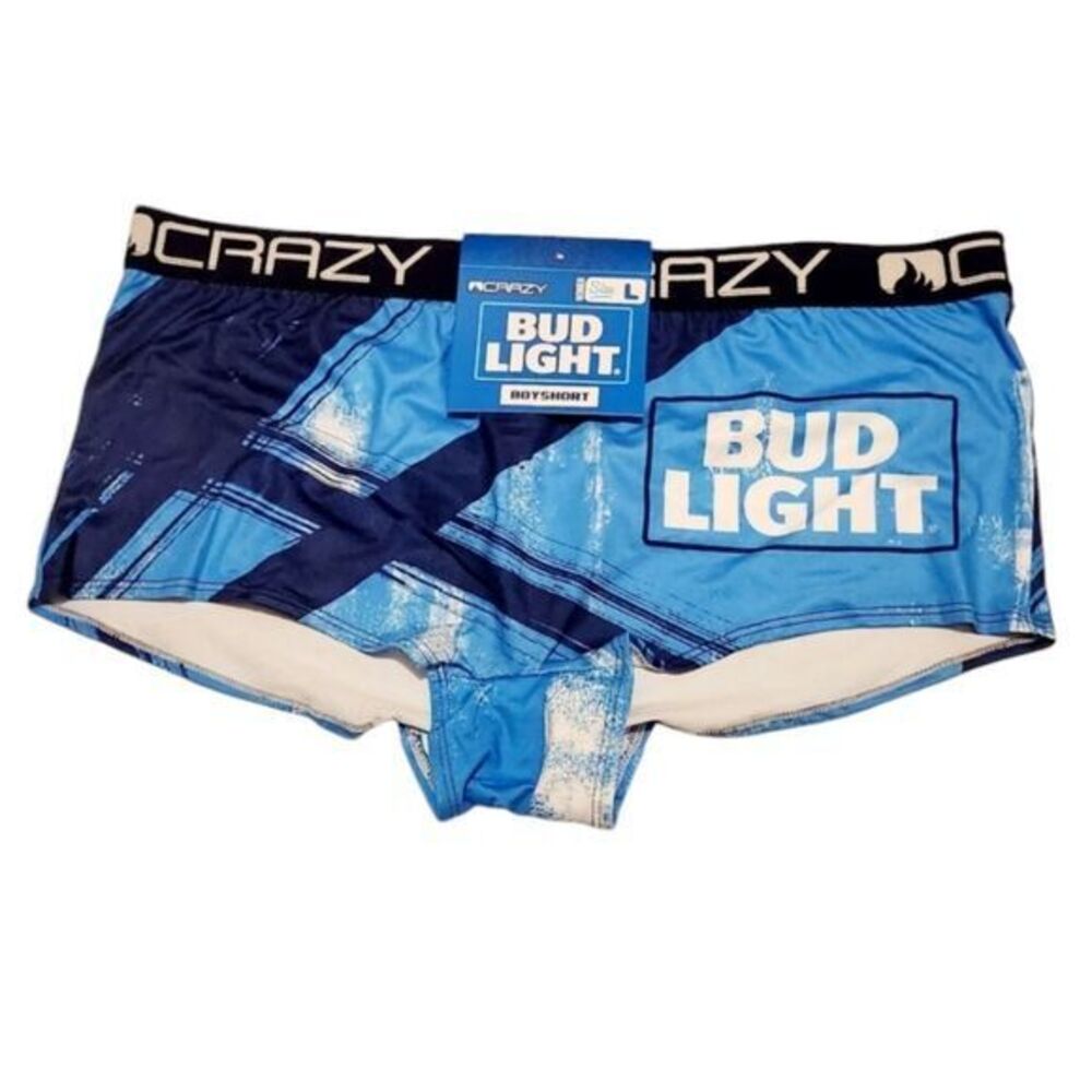 CRAZYBOXER Bud Light Women's Cheeky Brief Medium‎
